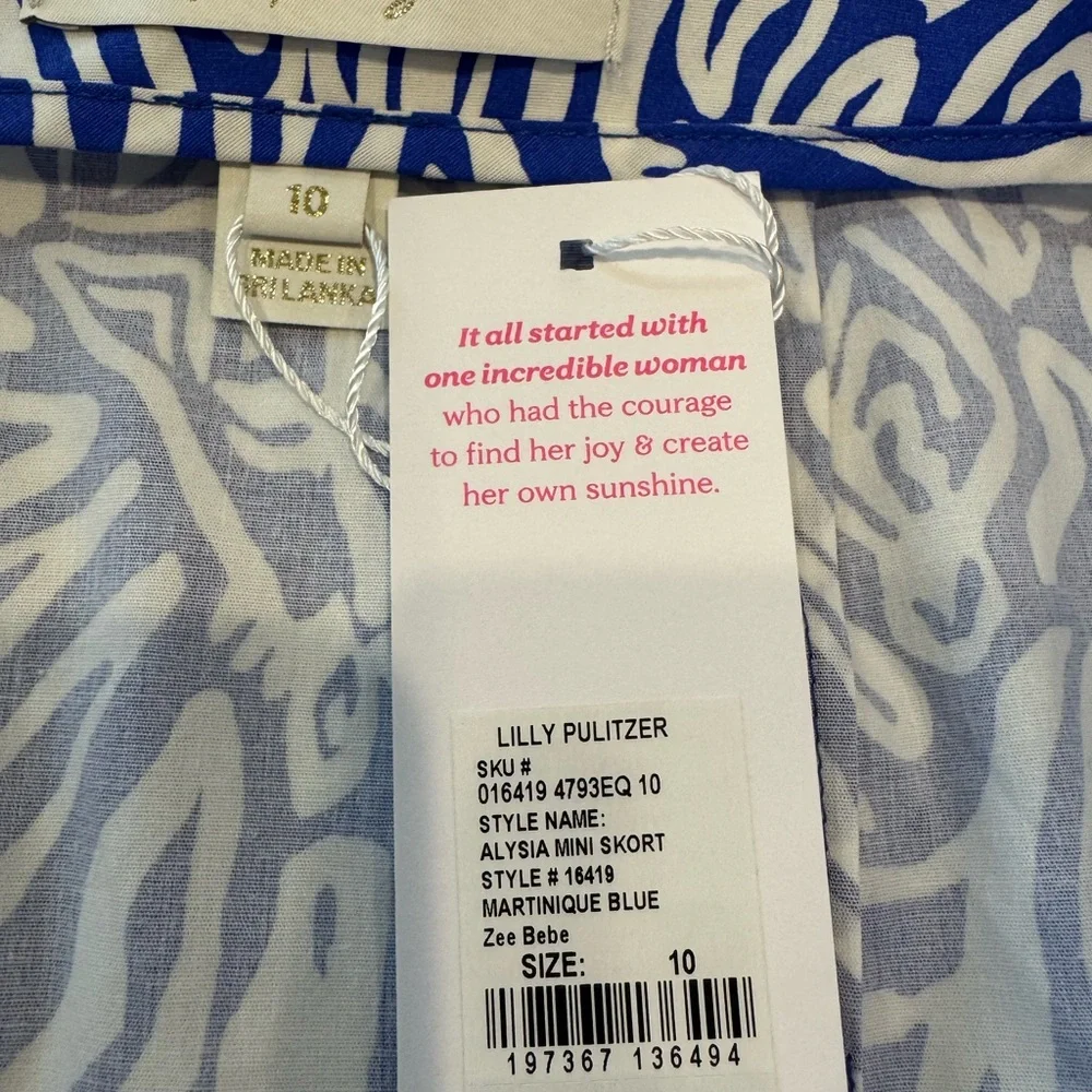 LILLY PULITZER Alysia Skort BRAND NEW WITH TAGS  Size 10 - Picture 9 of 13